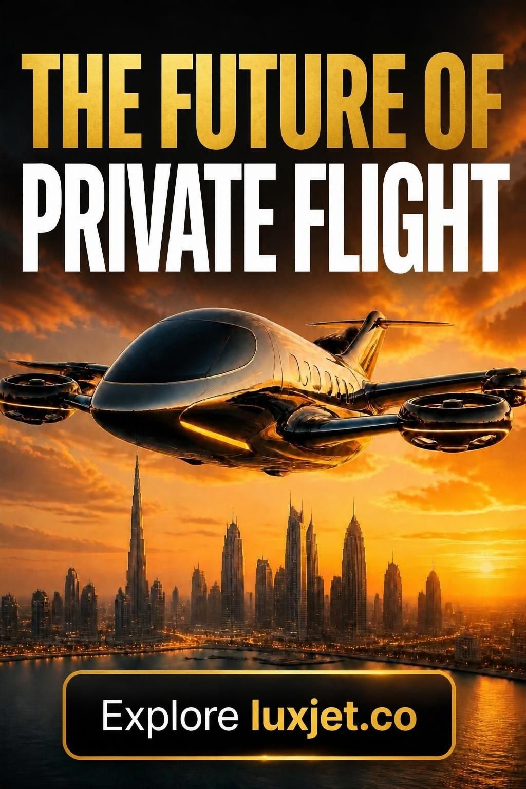 Futuristic flying craft concept